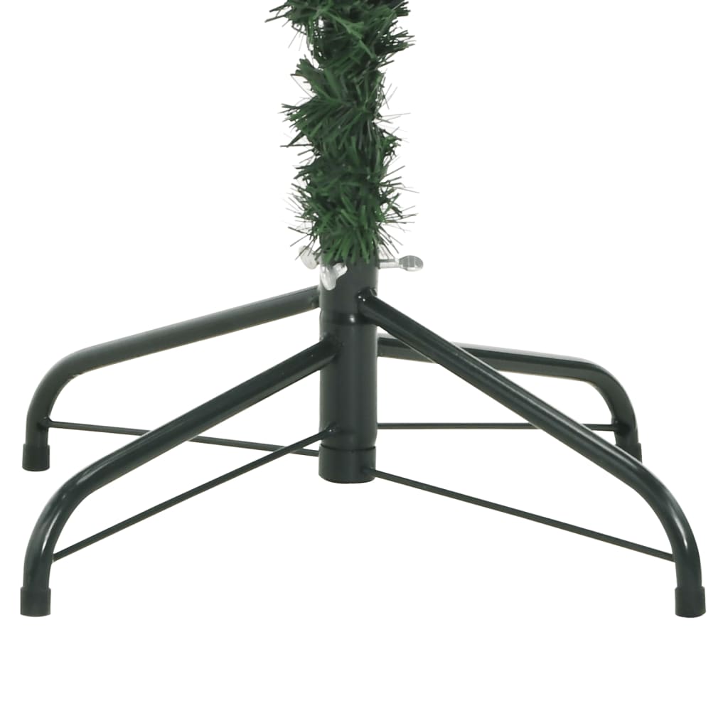 vidaXL Sztuczna choinka na zawiasach, z szyszkami i jagodami, 210 cm