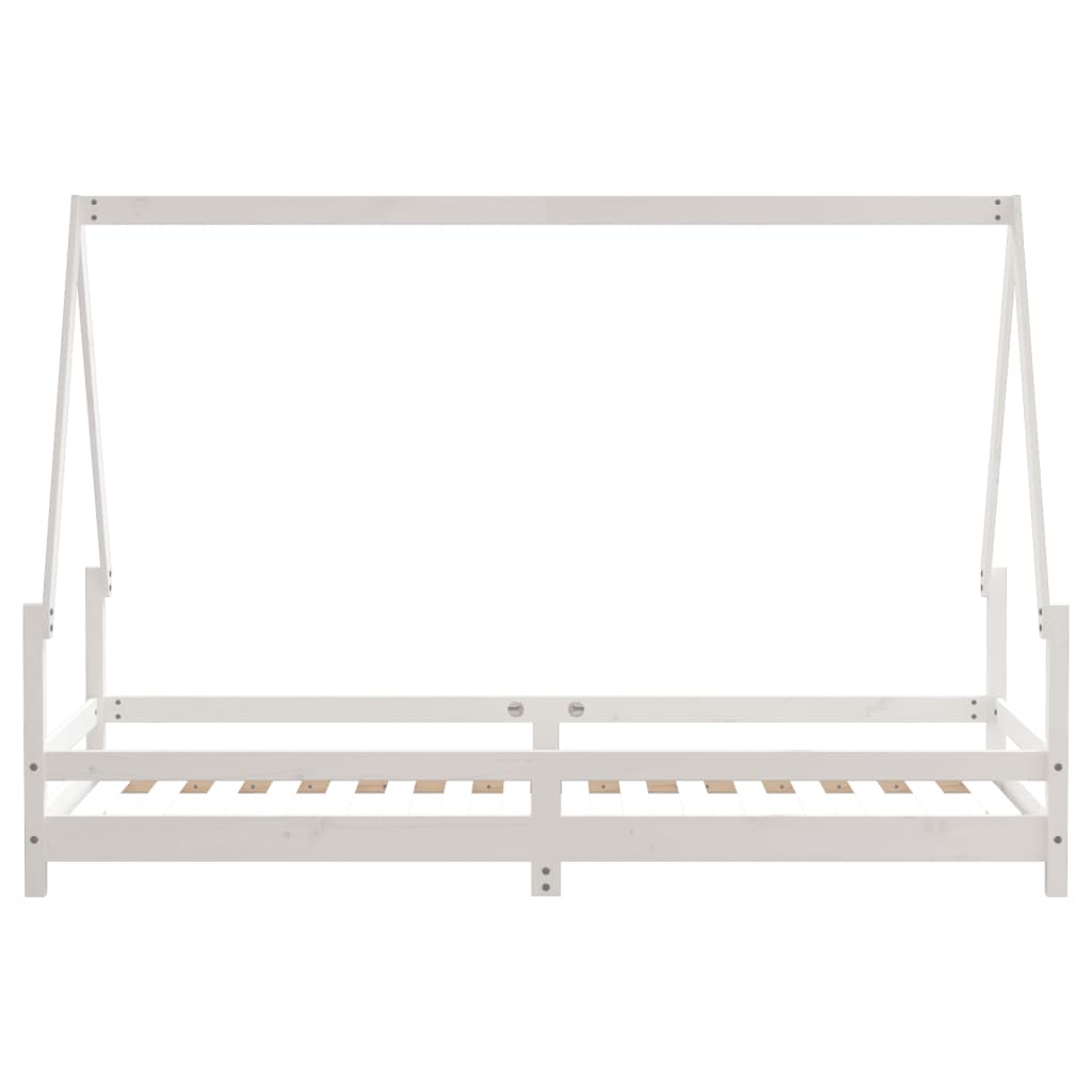 vidaXL Rama łóżka dla dzieci, biała, 80x200 cm, drewno sosnowe