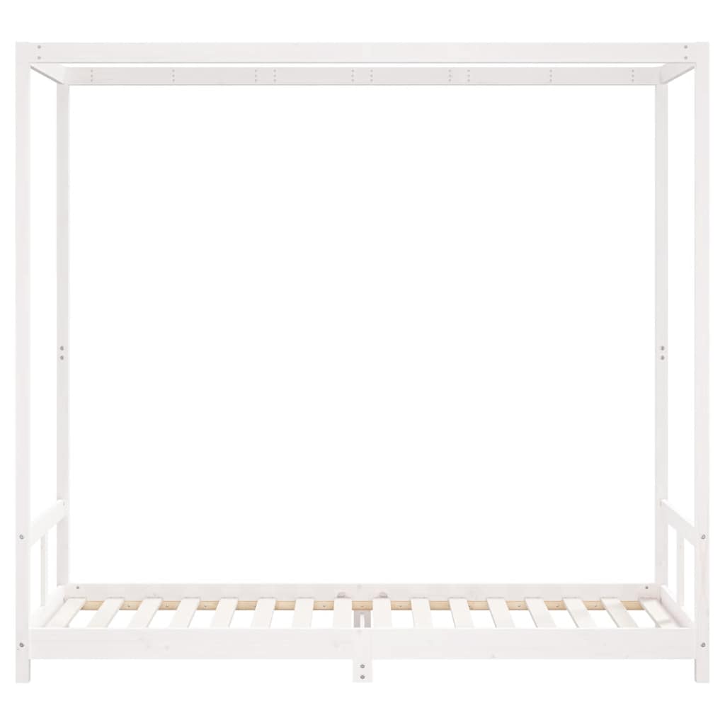 vidaXL Rama łóżka dla dzieci, biała, 80x200 cm, drewno sosnowe