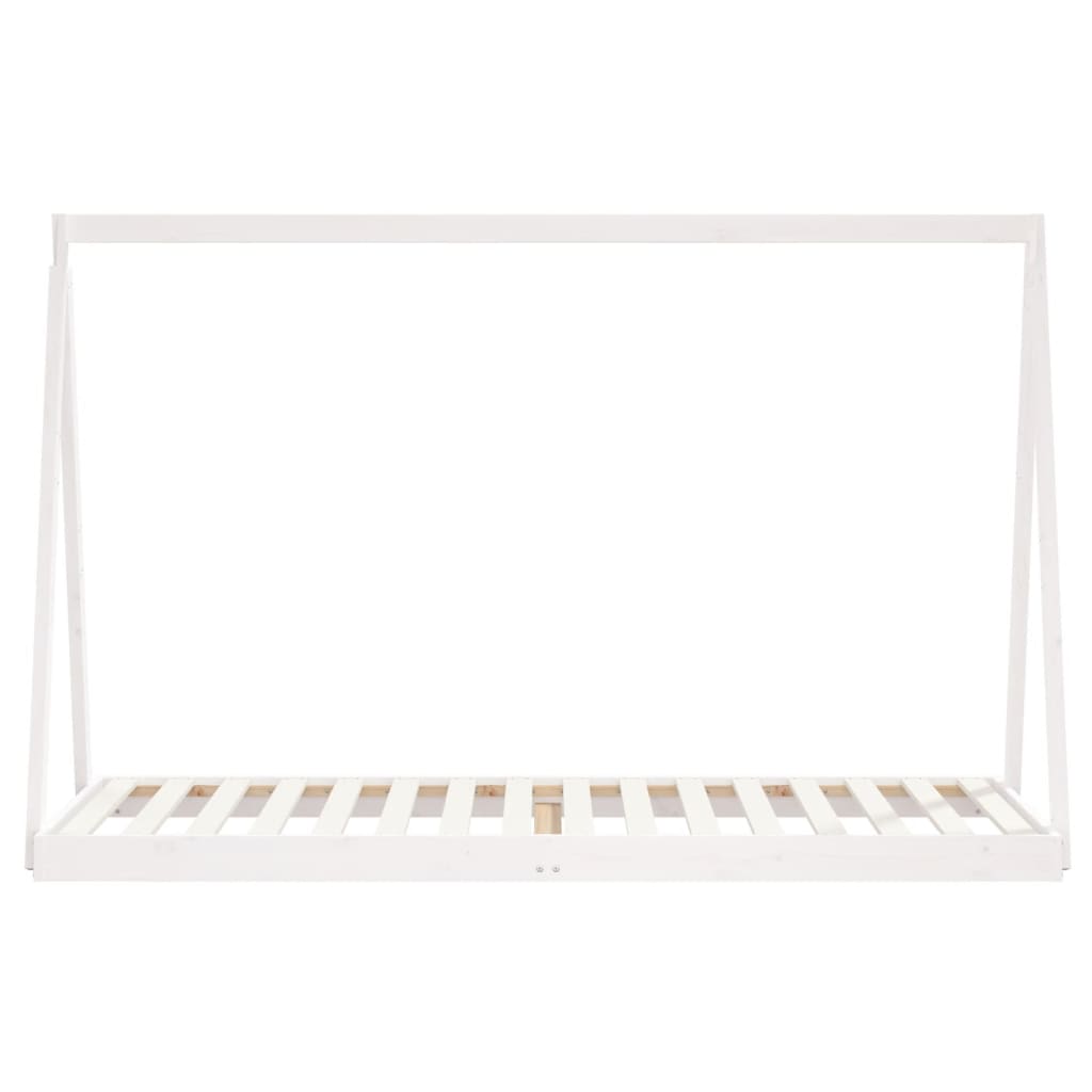 vidaXL Rama łóżka dla dzieci, biała, 80x200 cm, drewno sosnowe