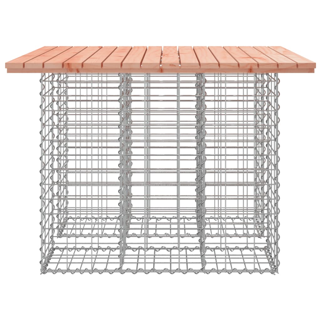 vidaXL Stół ogrodowy gabionowy 100x102x72 cm Drewno lite Douglas