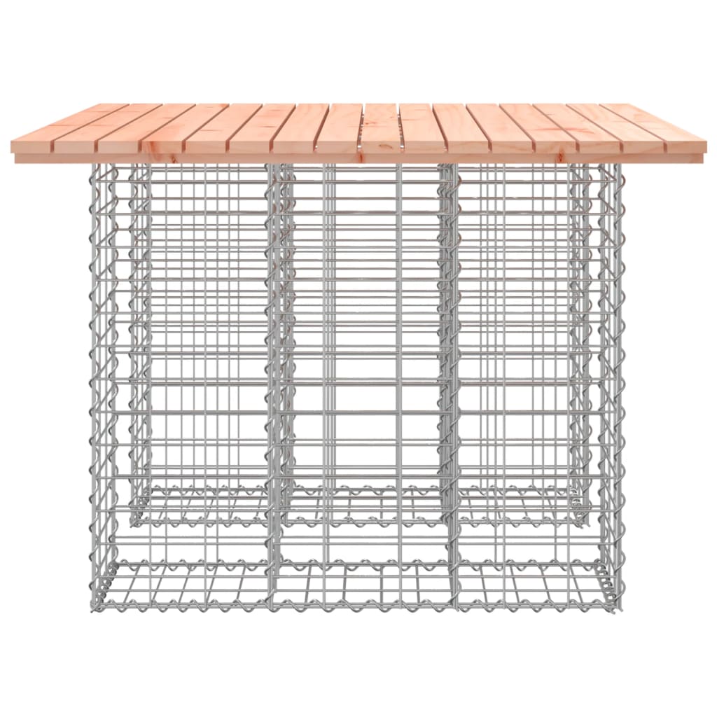 vidaXL Stół ogrodowy gabionowy 100x102x72 cm Drewno lite Douglas