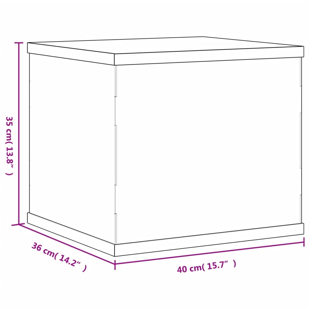 vidaXL Pudełko ekspozycyjne przezroczyste 40x36x35 cm Akryl