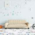 vidaXL Sofa dla dzieci, kremowa, 90x53x30 cm, obita tkaniną