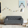 vidaXL Sofa dla dzieci, ciemnoszara, 70x45x30 cm, aksamit