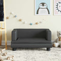 vidaXL Sofa dla dzieci, czarna, 60x40x30 cm, sztuczna skóra