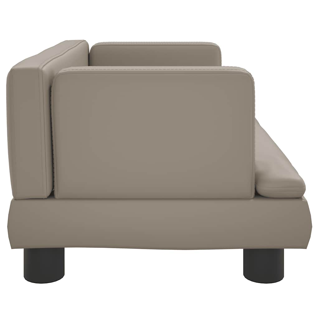 vidaXL Sofa dla dzieci, cappuccino, 60x40x30 cm, sztuczna skóra