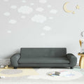 vidaXL Sofa dla dzieci, ciemnoszara, 100x54x33 cm, aksamit