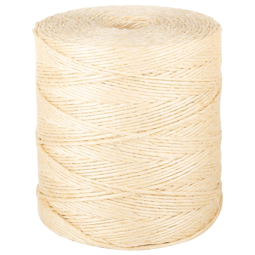 vidaXL Sznur, sizal 100%, 2 mm, 300 m