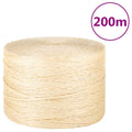 vidaXL Sznur, sizal 100%, 3 mm, 200 m