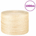 vidaXL Sznur, sizal 100%, 3 mm, 1000 m