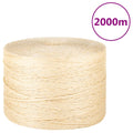 vidaXL Sznur, sizal 100%, 3 mm, 2000 m