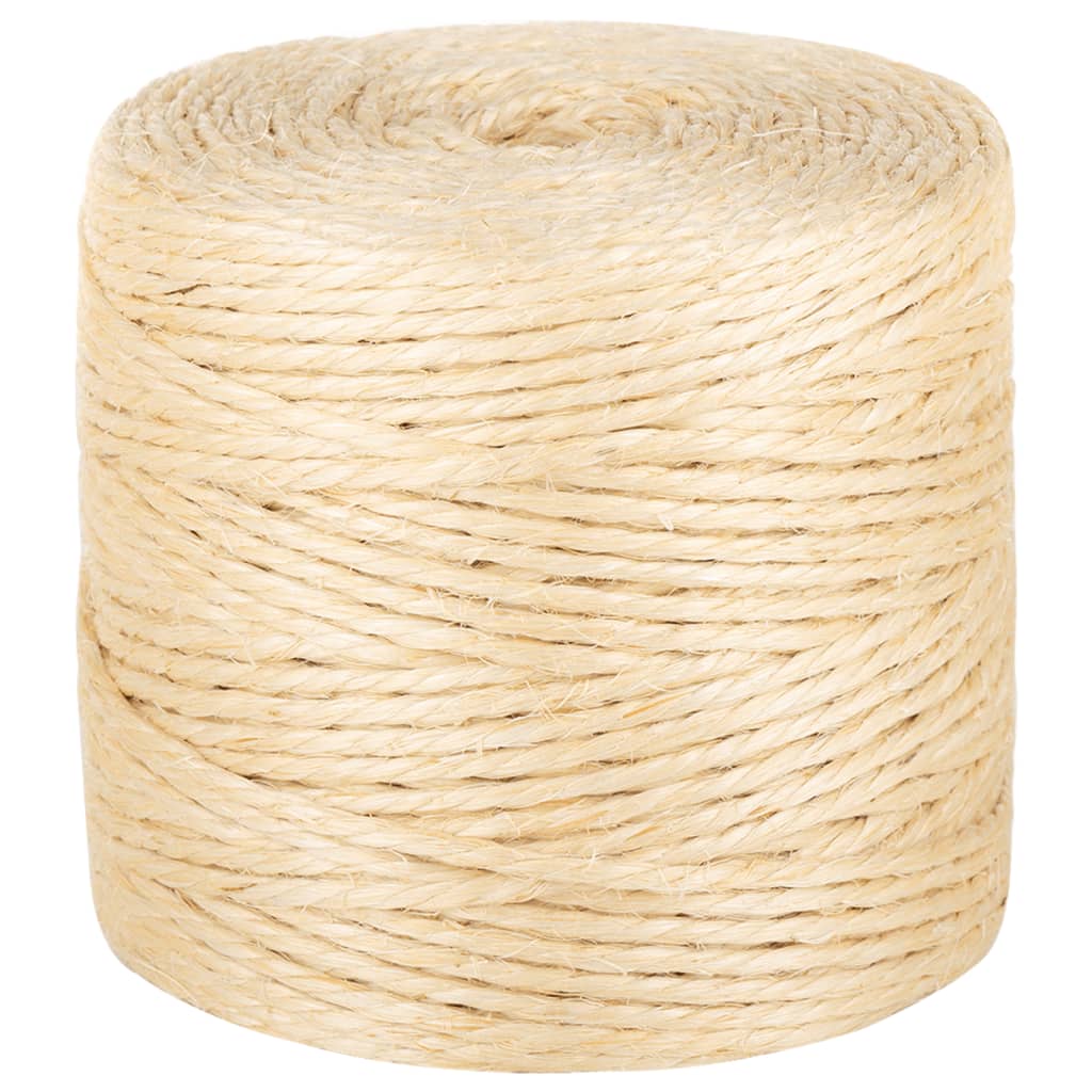 vidaXL Sznur, sizal 100%, 4 mm, 250 m