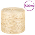 vidaXL Sznur, sizal 100%, 4 mm, 500 m