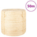 vidaXL Sznur, sizal 100%, 6 mm, 50 m