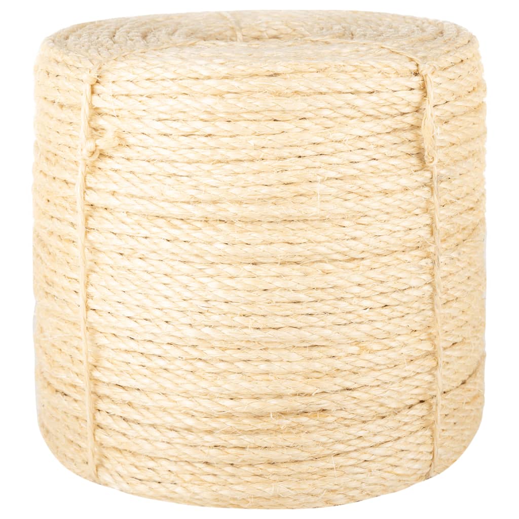 vidaXL Sznur, sizal 100%, 6 mm, 50 m