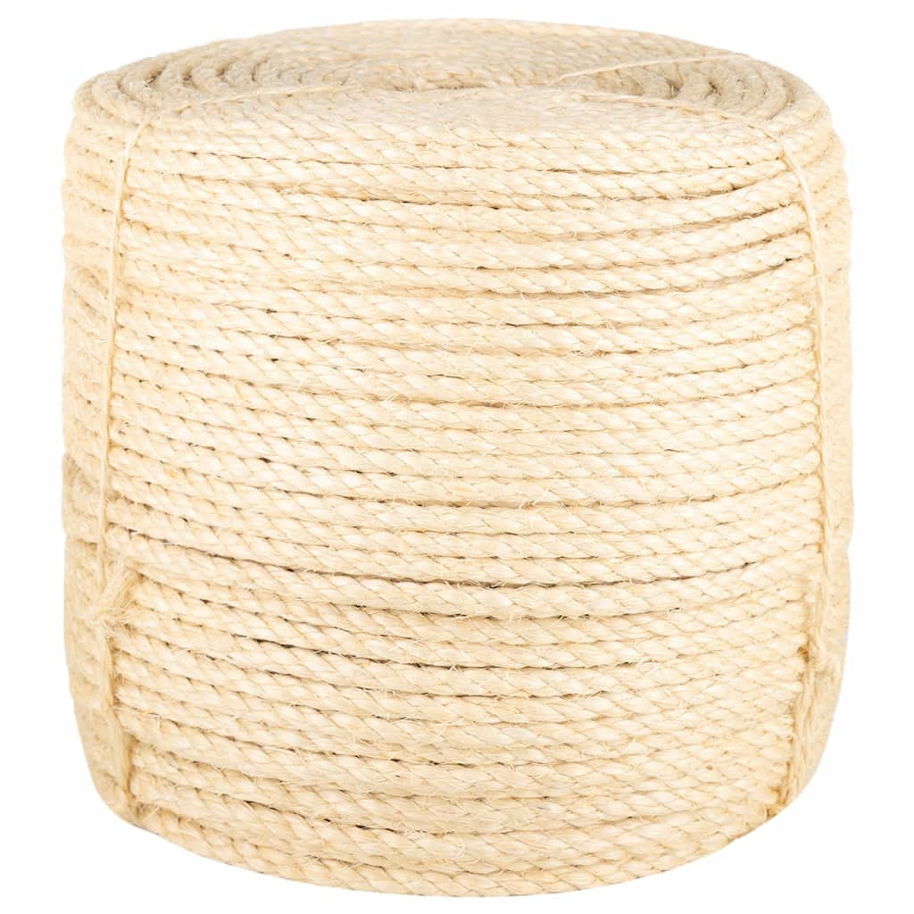 vidaXL Sznur, sizal 100%, 8 mm, 50 m