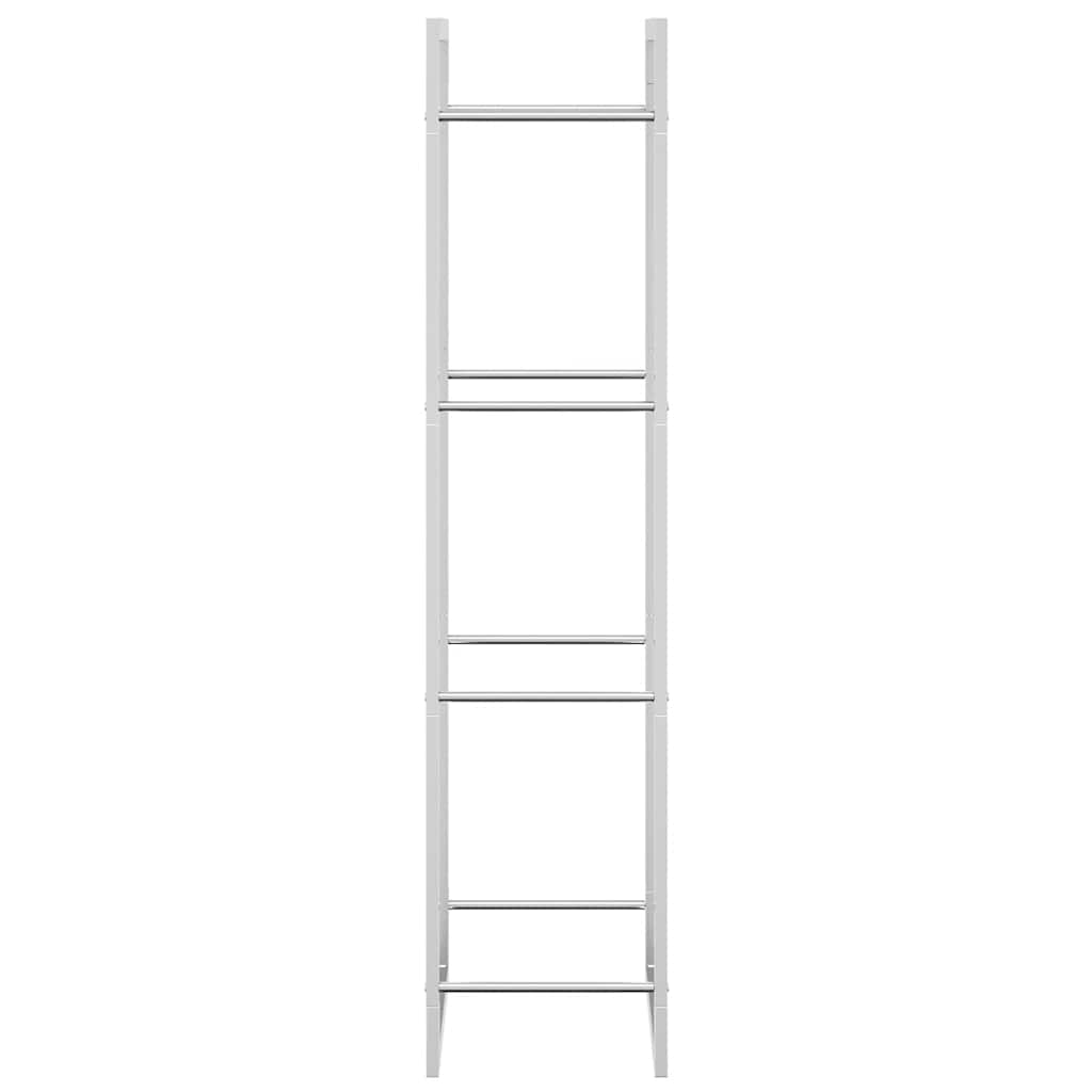 vidaXL Stojak na drewno opałowe, 50x28x132 cm, stal nierdzewna