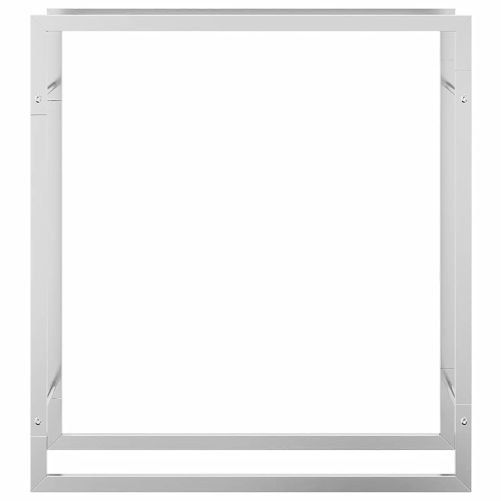 vidaXL Stojak na drewno opałowe, 80x28x86 cm, stal nierdzewna