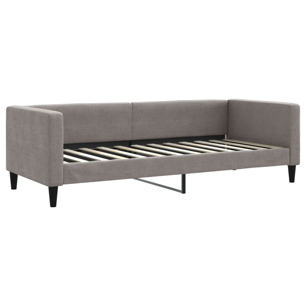 vidaXL Sofa z materacem do spania, kolor taupe, 80x200 cm, tkanina