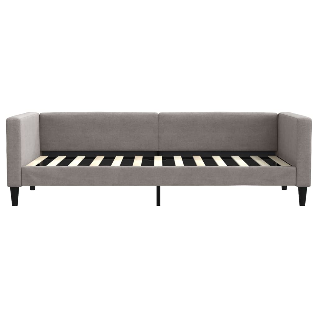 vidaXL Sofa z materacem do spania, kolor taupe, 80x200 cm, tkanina