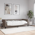 vidaXL Sofa z materacem do spania, kolor taupe, 80x200 cm, tkanina
