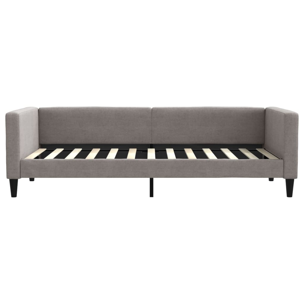 vidaXL Sofa z materacem do spania, kolor taupe, 90x200 cm, tkanina