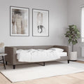 vidaXL Sofa z materacem do spania, kolor taupe, 90x200 cm, tkanina