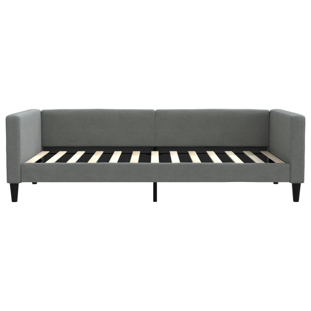 vidaXL Sofa z materacem do spania, ciemnoszara, 100x200 cm, tkanina