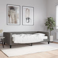 vidaXL Sofa z materacem do spania, ciemnoszara, 100x200 cm, tkanina