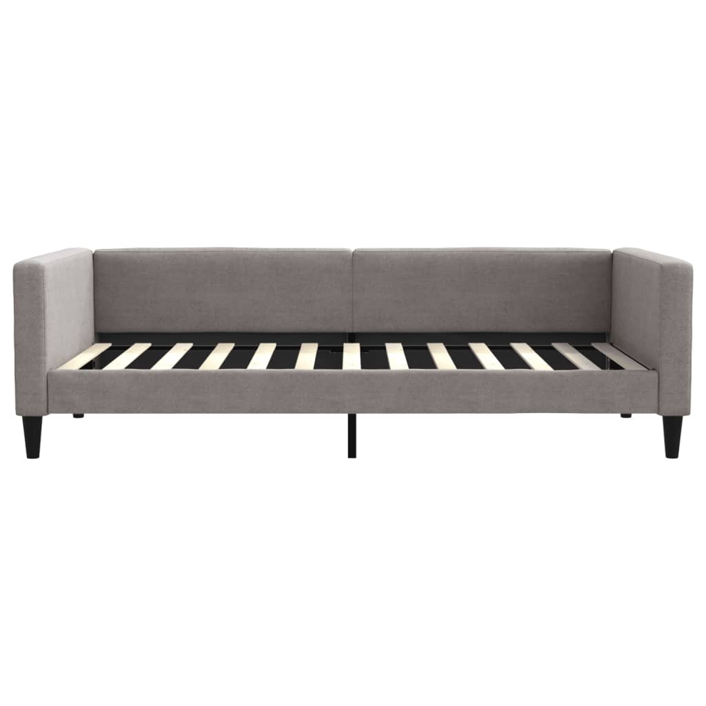 vidaXL Sofa z materacem do spania, kolor taupe, 100x200 cm, tkanina
