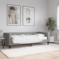 vidaXL Sofa z materacem, jasnoszara, 90x190 cm, tkanina