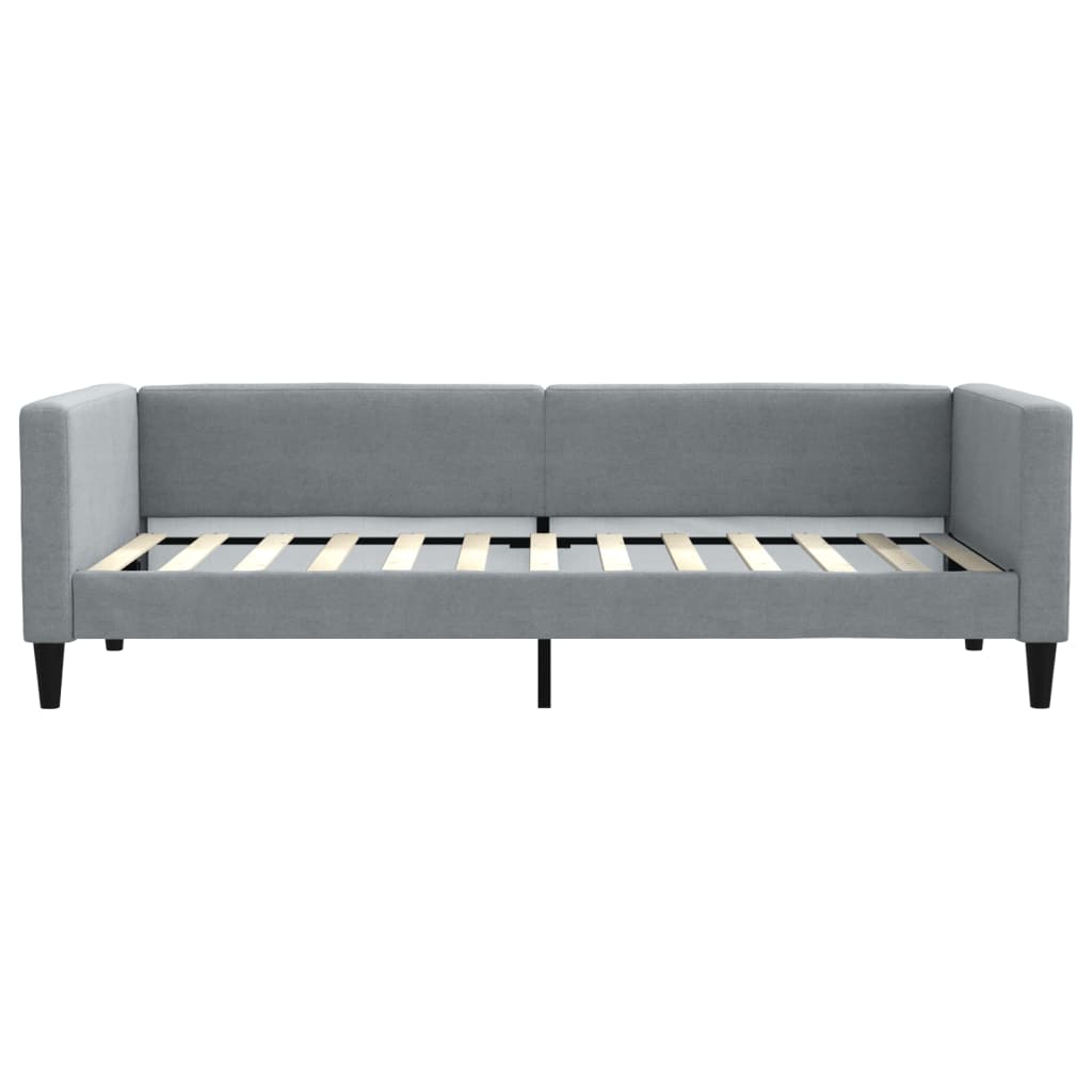 vidaXL Sofa rozsuwana, jasnoszara, 90x200 cm, tkanina