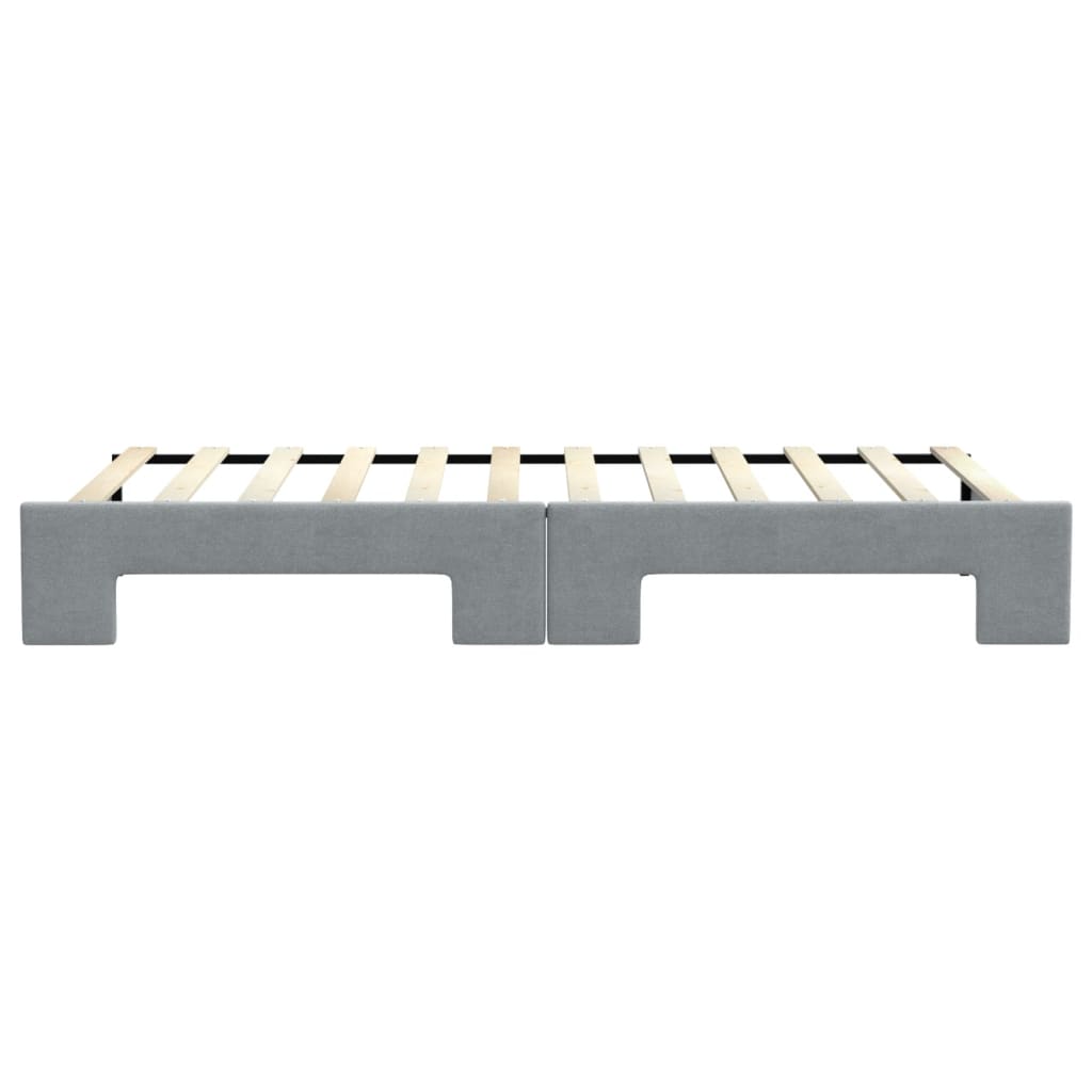 vidaXL Sofa rozsuwana, jasnoszara, 90x200 cm, tkanina