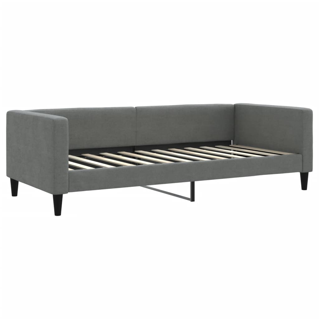 vidaXL Sofa rozsuwana, ciemnoszara, 90x200 cm, tkanina