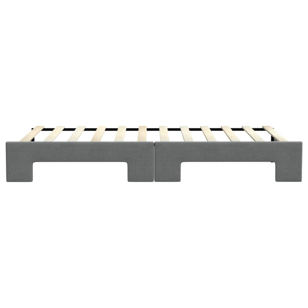 vidaXL Sofa rozsuwana, ciemnoszara, 90x200 cm, tkanina