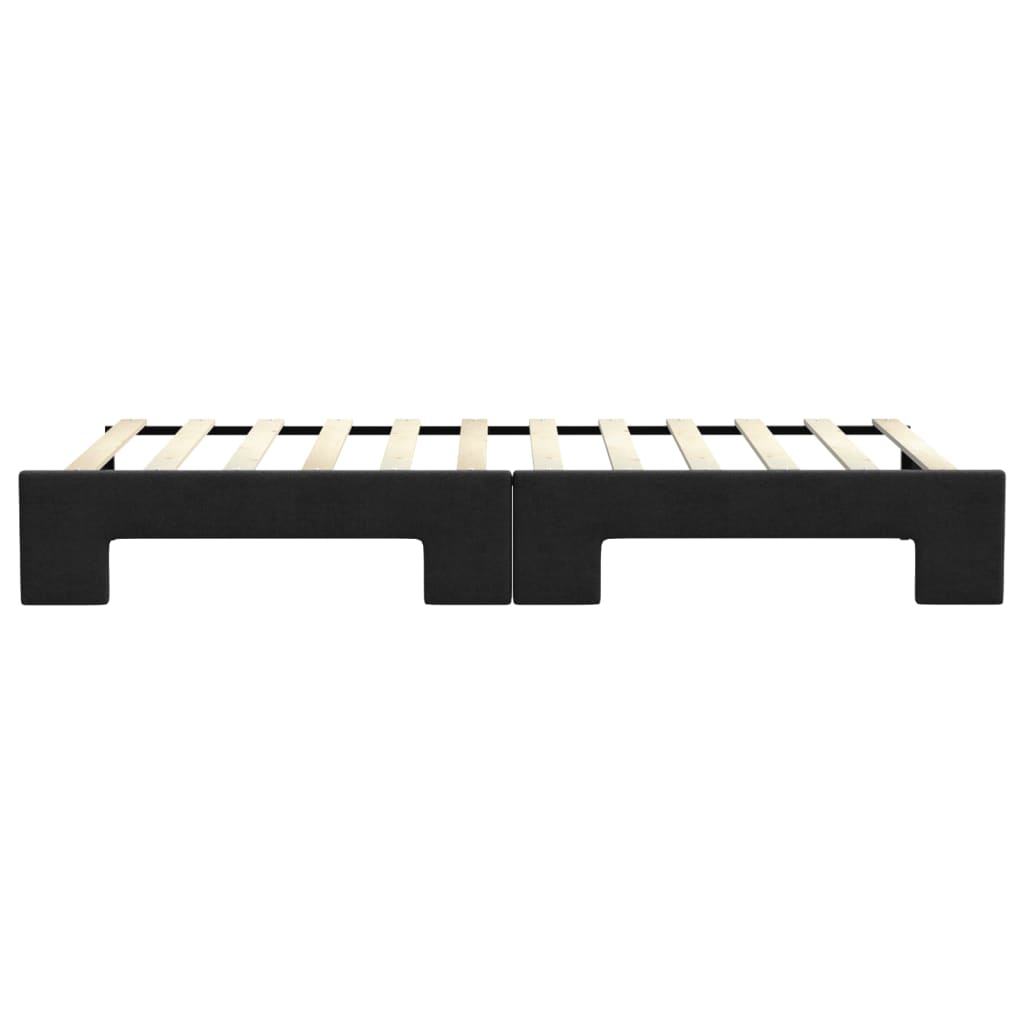 vidaXL Sofa rozsuwana, czarna, 90x200 cm, tkanina