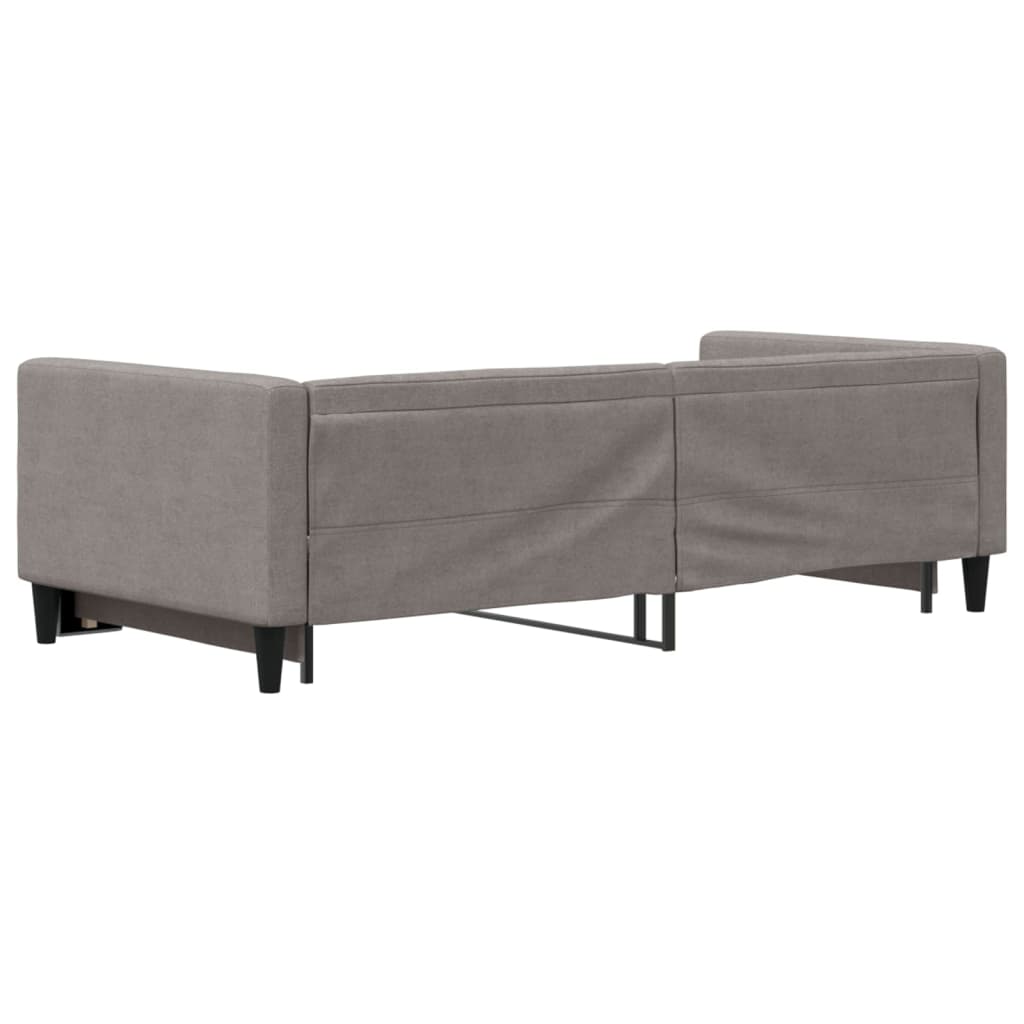 vidaXL Sofa rozsuwana, kolor taupe, 90x200 cm, tkanina