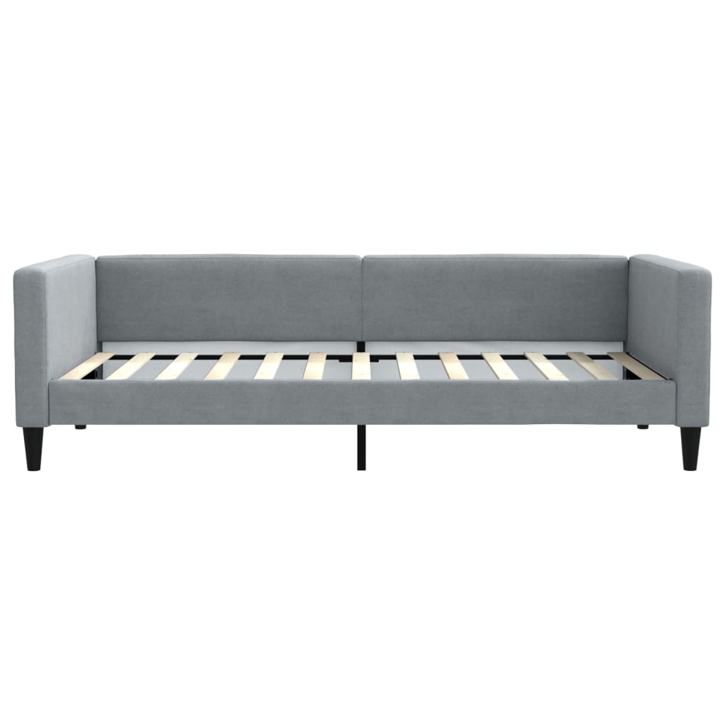 vidaXL Sofa rozsuwana, jasnoszara, 100x200 cm, tkanina