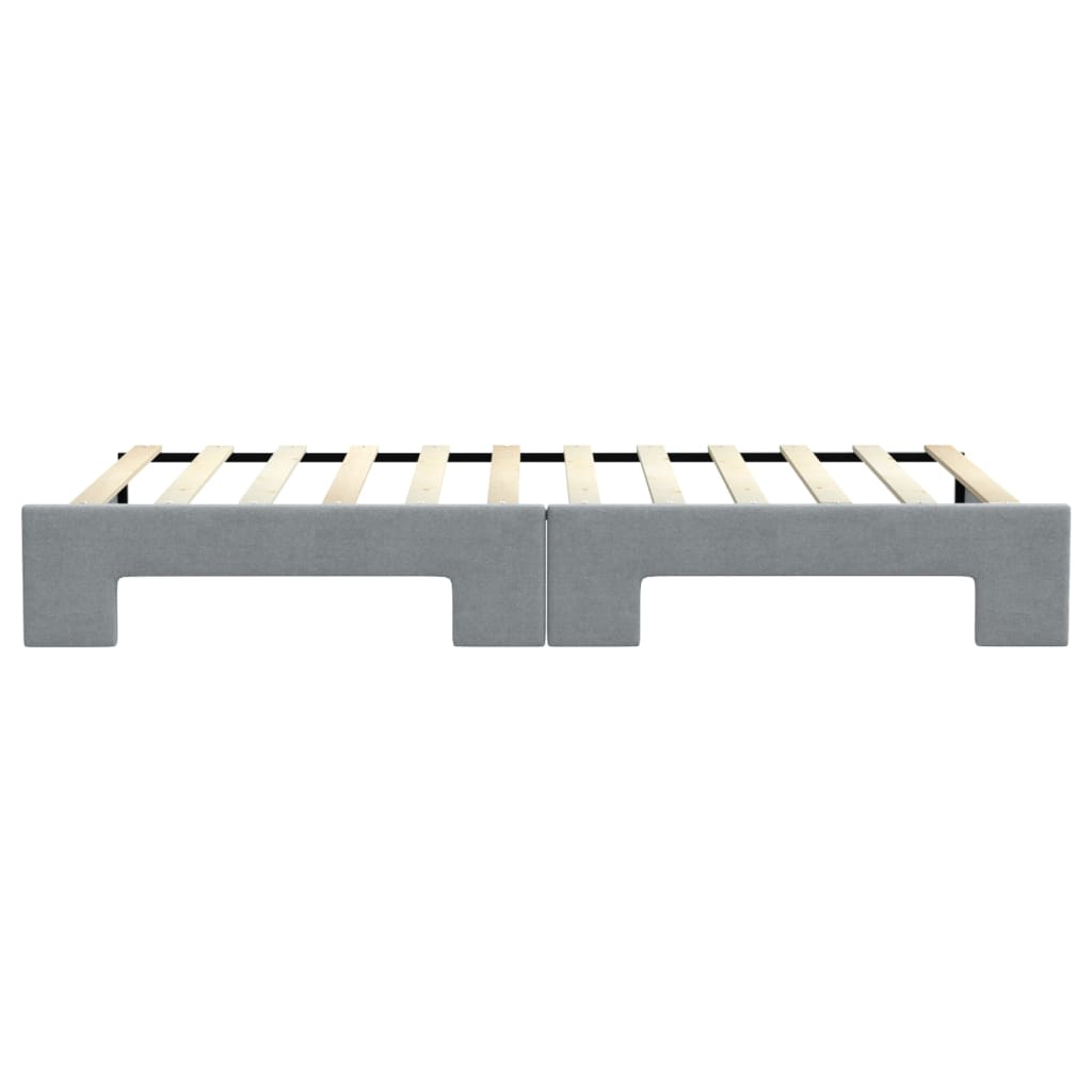 vidaXL Sofa rozsuwana, jasnoszara, 100x200 cm, tkanina