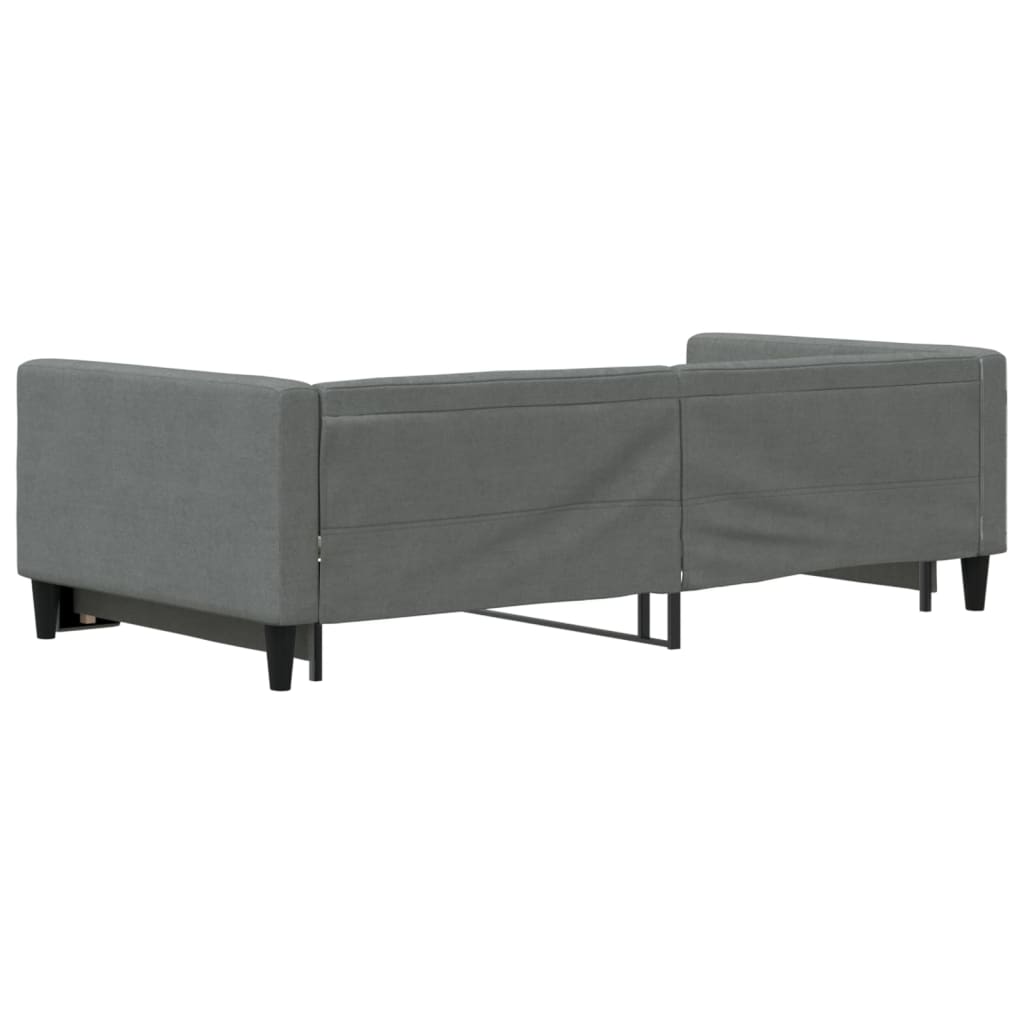 vidaXL Sofa rozsuwana, ciemnoszara, 100x200 cm, tkanina