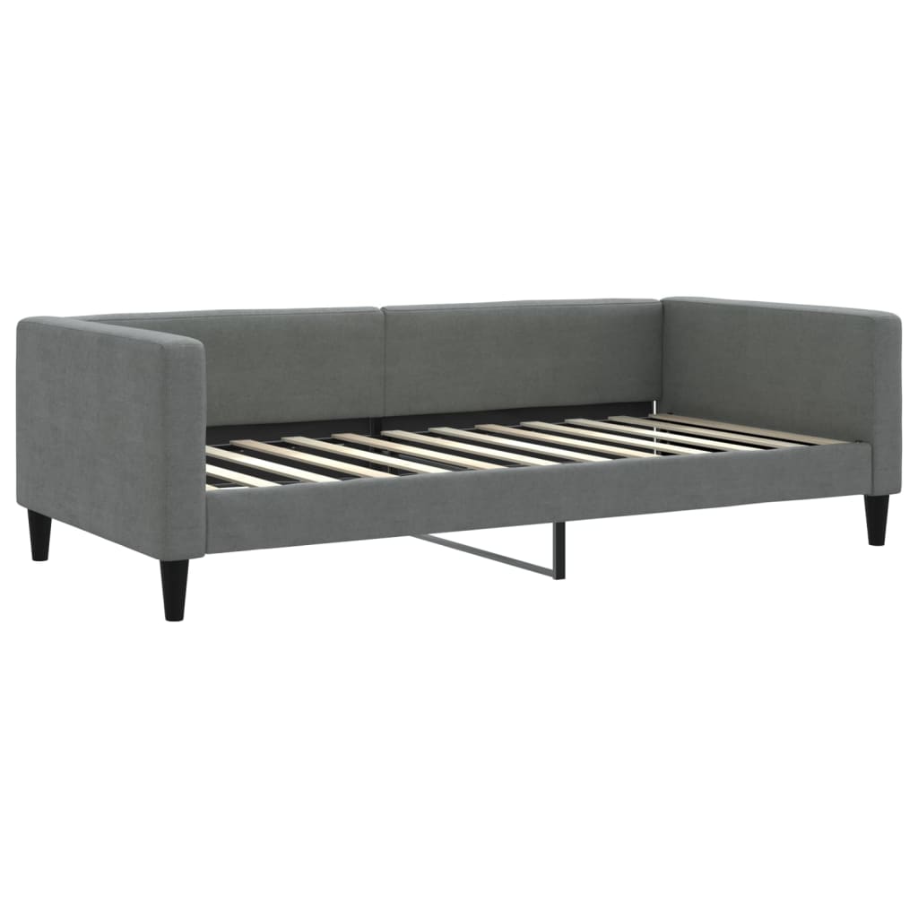 vidaXL Sofa rozsuwana, ciemnoszara, 100x200 cm, tkanina