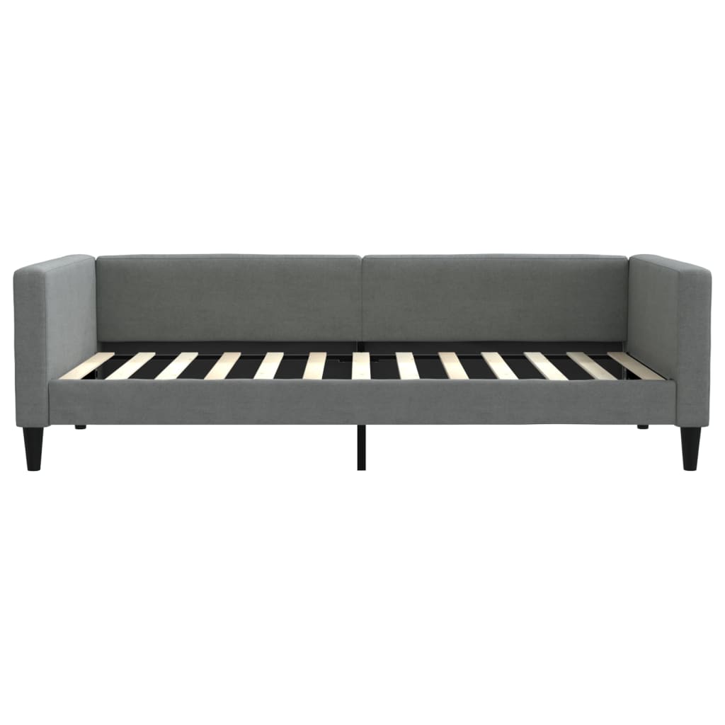 vidaXL Sofa rozsuwana, ciemnoszara, 100x200 cm, tkanina