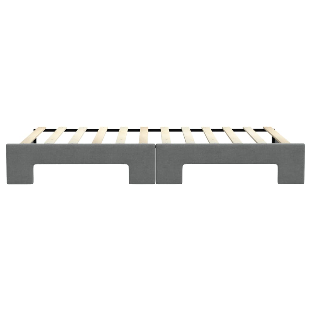 vidaXL Sofa rozsuwana, ciemnoszara, 100x200 cm, tkanina