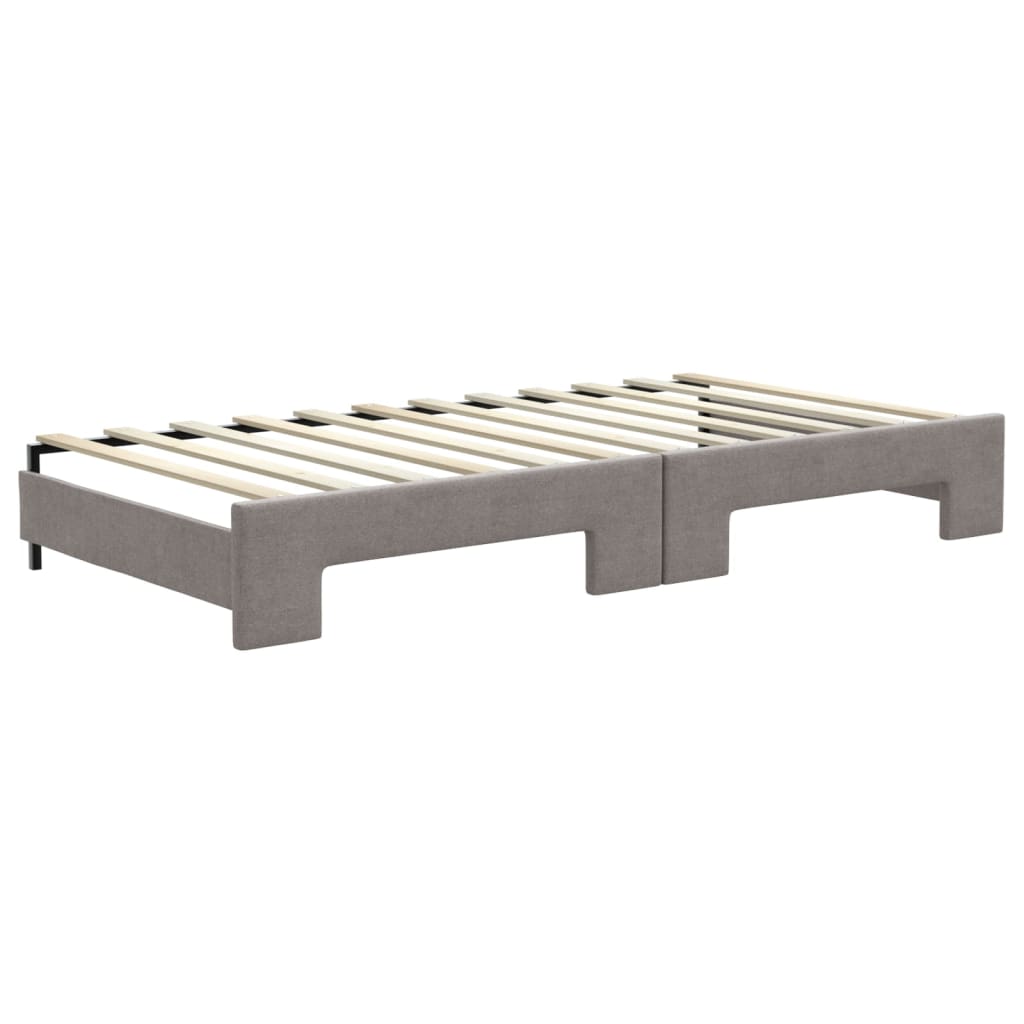 vidaXL Sofa rozsuwana, kolor taupe, 100x200 cm, tkanina