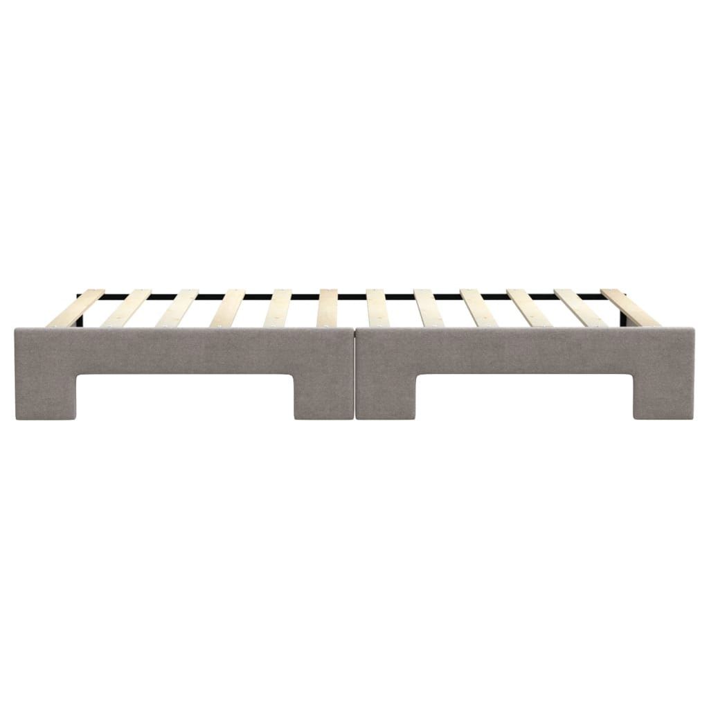 vidaXL Sofa rozsuwana, kolor taupe, 100x200 cm, tkanina
