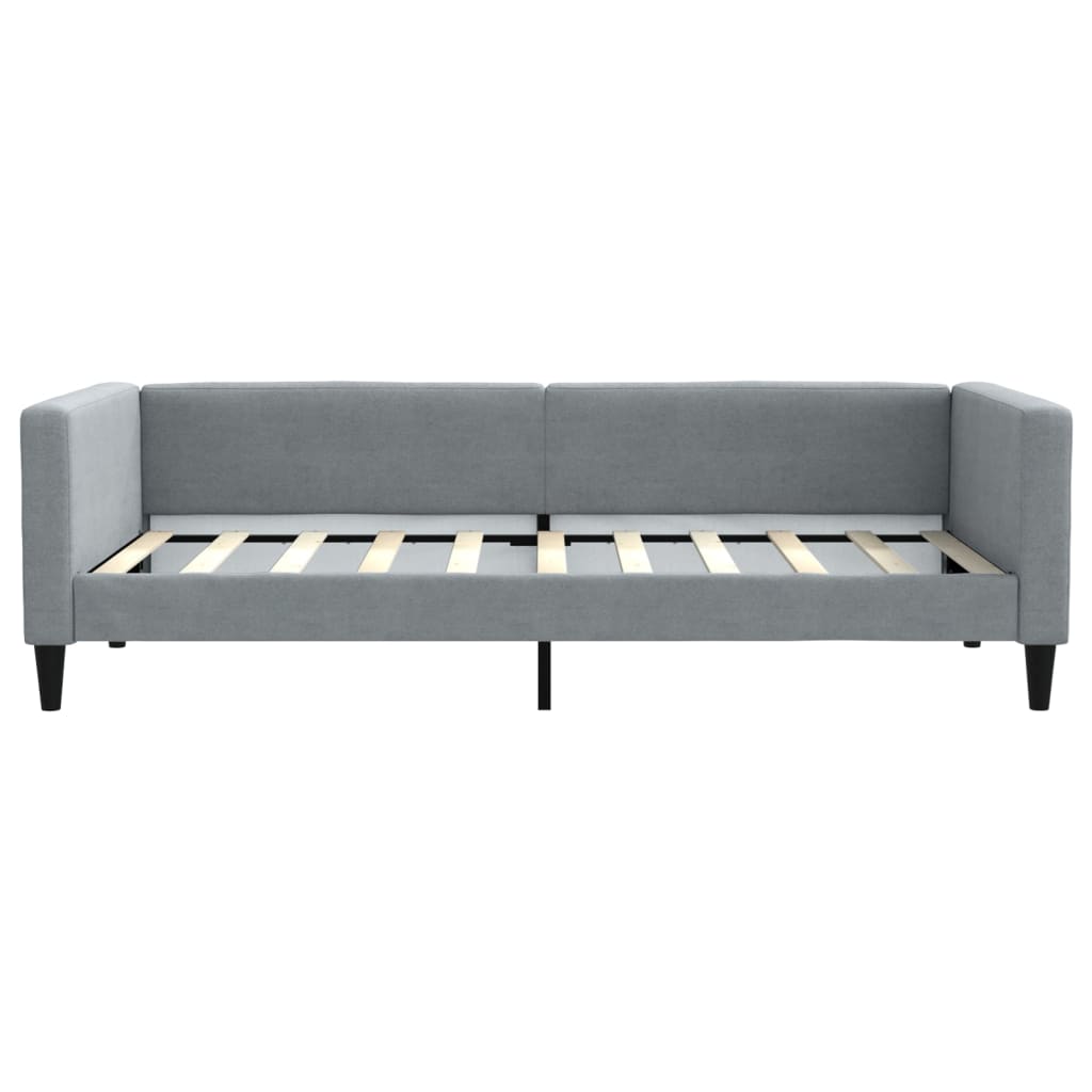 vidaXL Sofa rozsuwana, jasnoszara, 90x190 cm, tkanina
