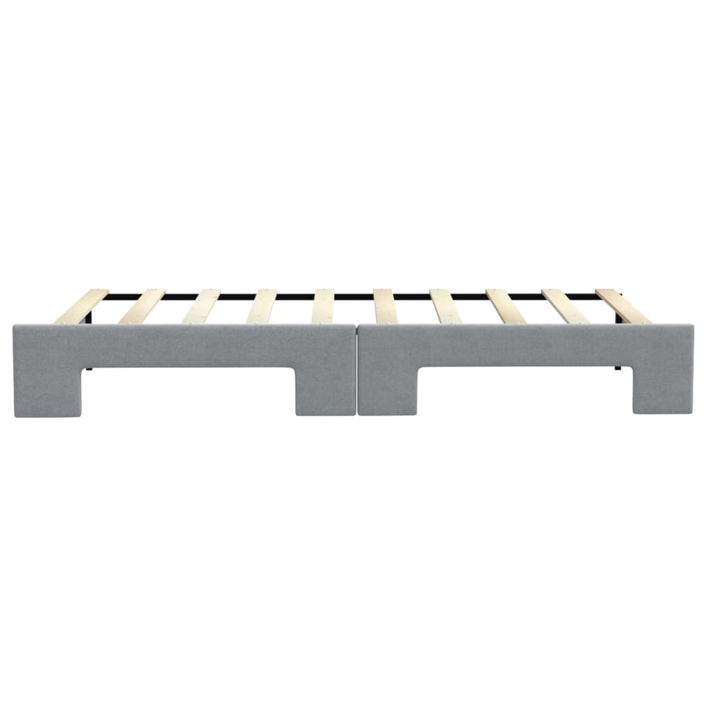 vidaXL Sofa rozsuwana, jasnoszara, 90x190 cm, tkanina
