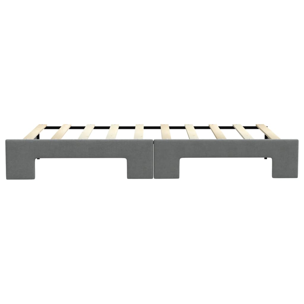 vidaXL Sofa rozsuwana, ciemnoszara, 90x190 cm, tkanina