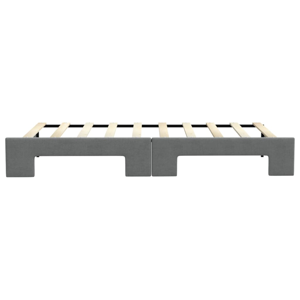 vidaXL Sofa rozsuwana, ciemnoszara, 100x190 cm, tkanina